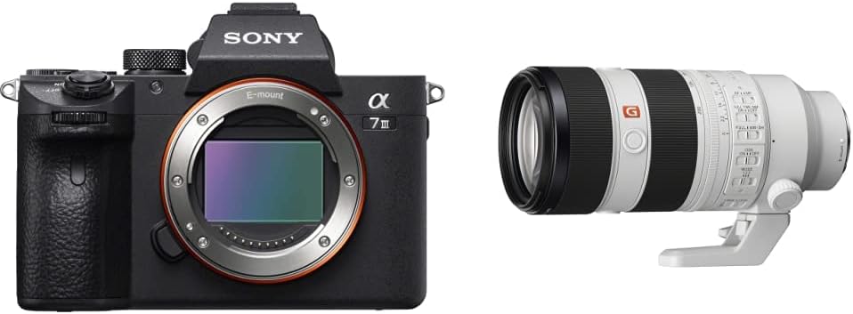 Sony Alpha A7 III 24.2MP Full Frame Mirrorless Camera with 28 70mm (Black) | Fe 28-70mm F3.5-5.6 Oss Kit, 693-Point Af, 5-Axis Ibis, 4k30, 3.0 Tilting LCD