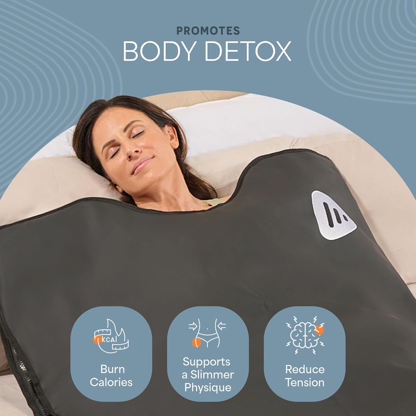 Lifepro RejuvaWrap Infrared Sauna Blanket — Portable Sauna Bag with 9 Temp Levels Low EMF Far Infrared Heating — At Home Full Body Rejuvenation & Relaxation