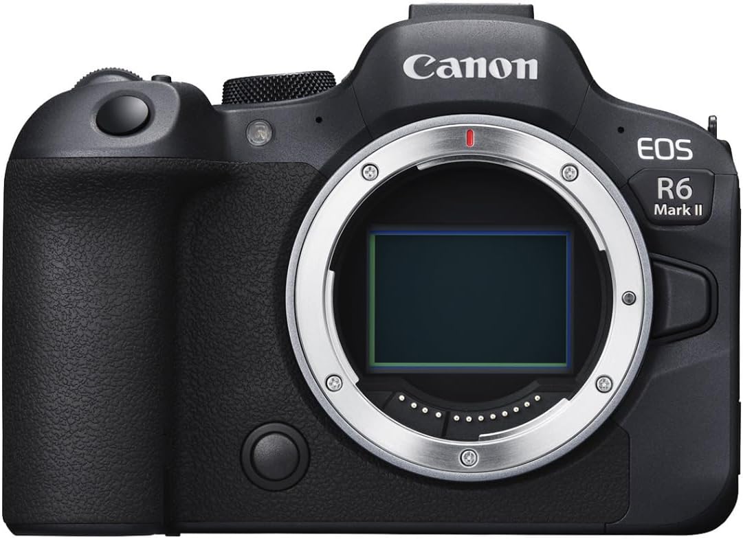 Canon EOS R6 Mark II Mirrorless Camera RF24-105mm F4-7.1 is STM Lens Kit, Full-Frame Hybrid Camera, 24.2 Megapixel CMOS Sensor, Photo and Video Capabilities, Black | 24.2MP Full-Frame, Digic X, Dual Pixel CMOS Af Ii, Ibis Up to 8 Stops, 6k→4k60, Rf 24-105