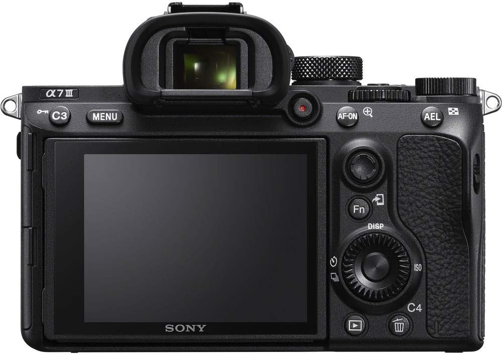 Sony a7 III ILCE7M3/B Full-Frame Mirrorless Interchangeable-Lens Camera with 3-Inch LCD, Body Only,Base Configuration,Black | 24.2MP Full-Frame Exmor R, 4k30p Video, 10 Fps Continuous, 5-Axis In-Body Stabilization, 693 Phase-Detect Af