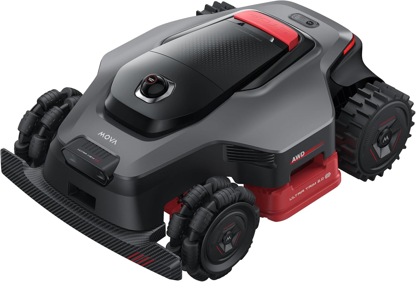 MOVA LiDAX Ultra 1000 Robot Lawn Mower Wire Free with Garage for 1/4 Acre, RTK-Free+360° 3D LiDAR+AI Vision Mapping, Zero-Edge Cutting, Cutting Height 1.2"-3.9", 45% Slope, 150 Managed Zones Dual Maps