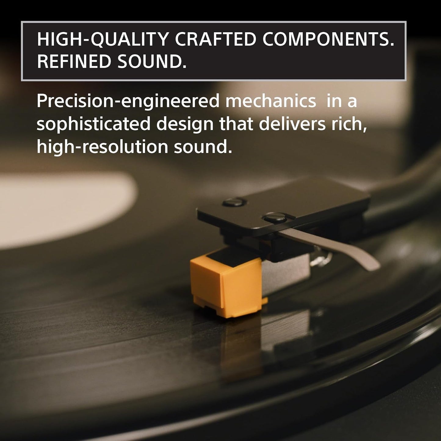 Sony PS-LX5BT Premium Wireless Bluetooth Turntable with Full Auto Playback | Included Audio Cable, Vinyl Record Player, Built-in Phono EQ, Wired & Wireless Connection, Premium Componentry, 2026 Model