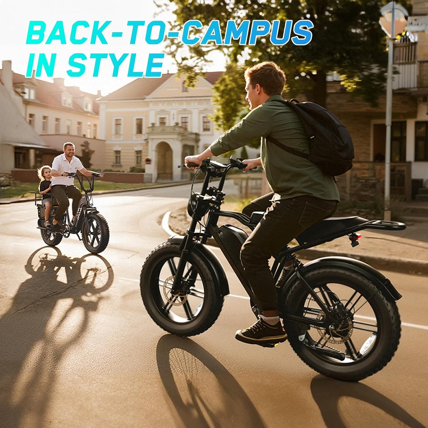 TST Electric Bike for Adults, 1500W Peak Motor 60 Miles Fat Tire Ebike with 48V 15Ah Removable Battery 20" Fat Tire Electric Bike, Full Suspension and 7-Speed