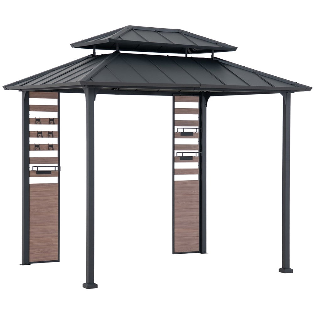 Rochdale Grill Gazebo with Shelves and Hooks, 7x9