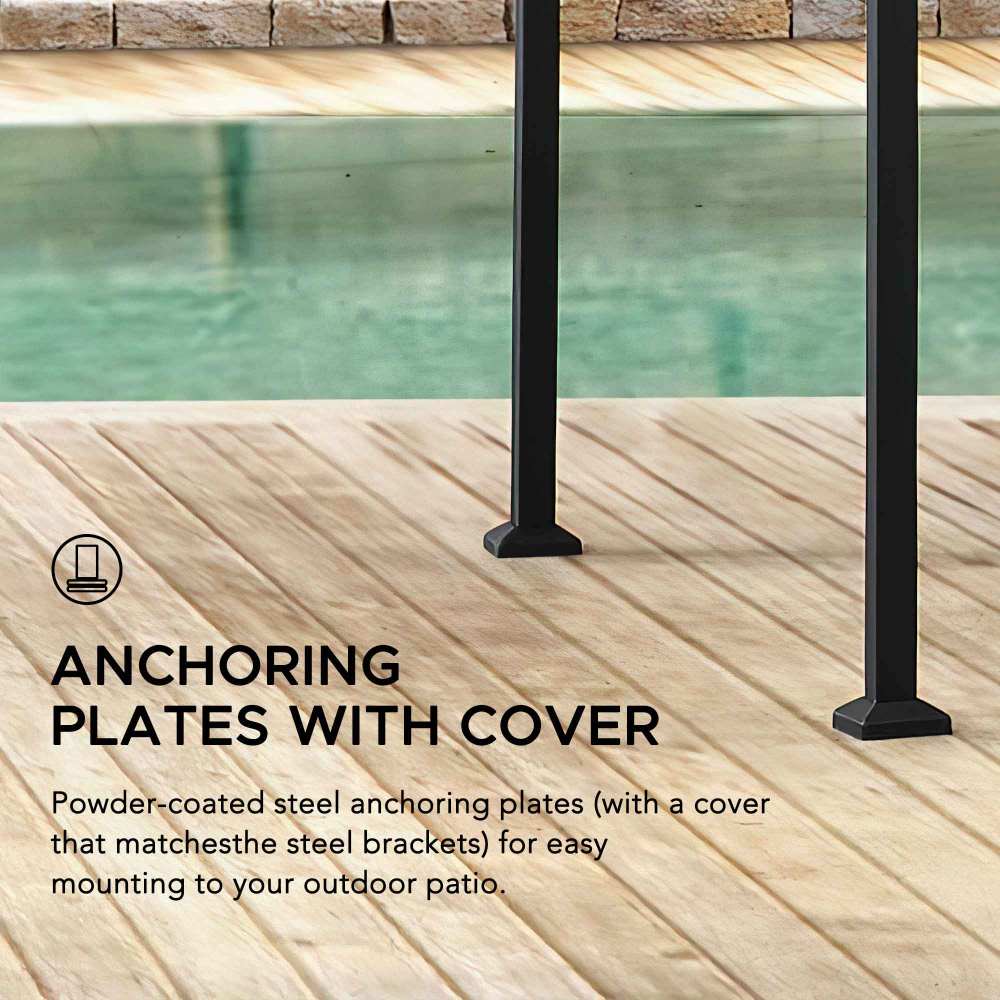 BBQ 2-Tier Grill Canopy - Gray & Black