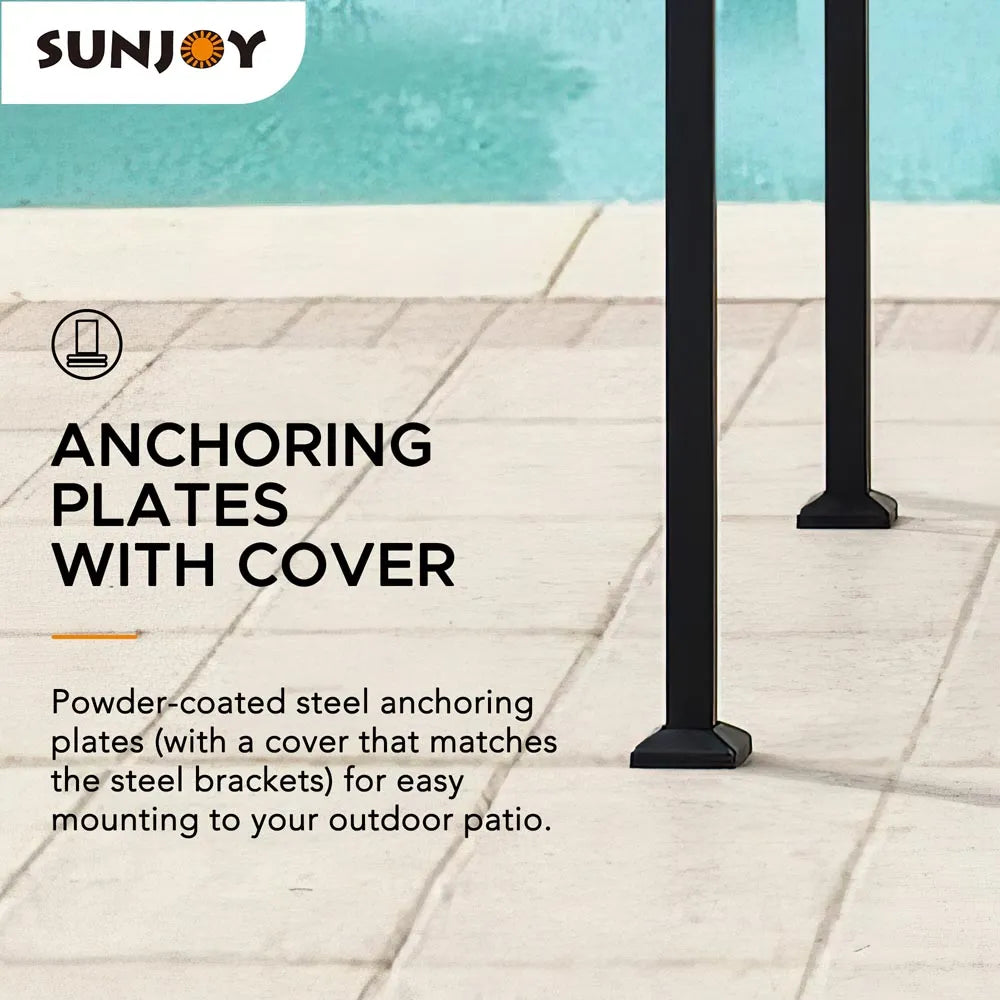 BBQ 2-Tier Grill Canopy, 8x5 - Beige & Black