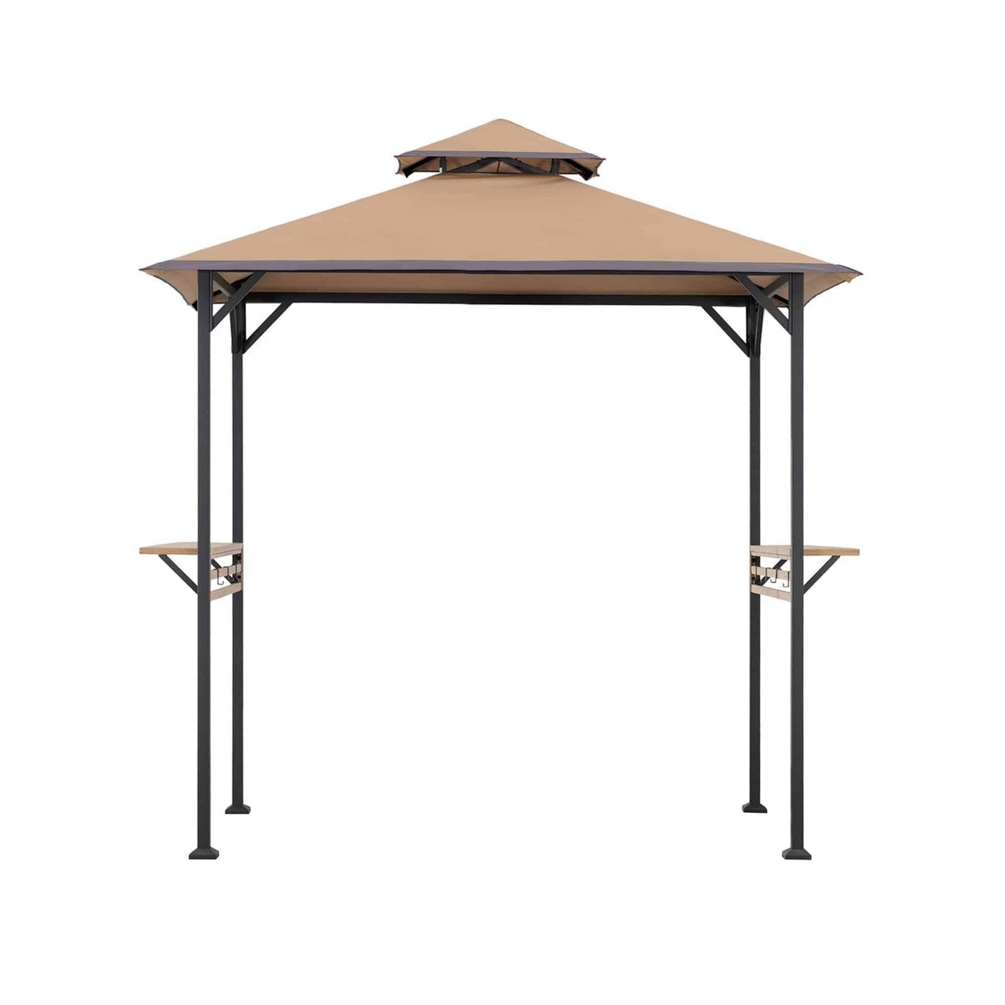 Classic Double-Roof Soft-Top Grill Station, 8x5