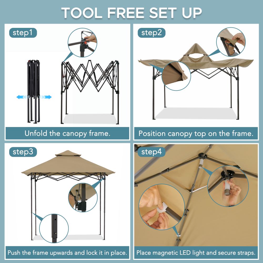 Nomad Portable Grill Station - Brown, 8x5