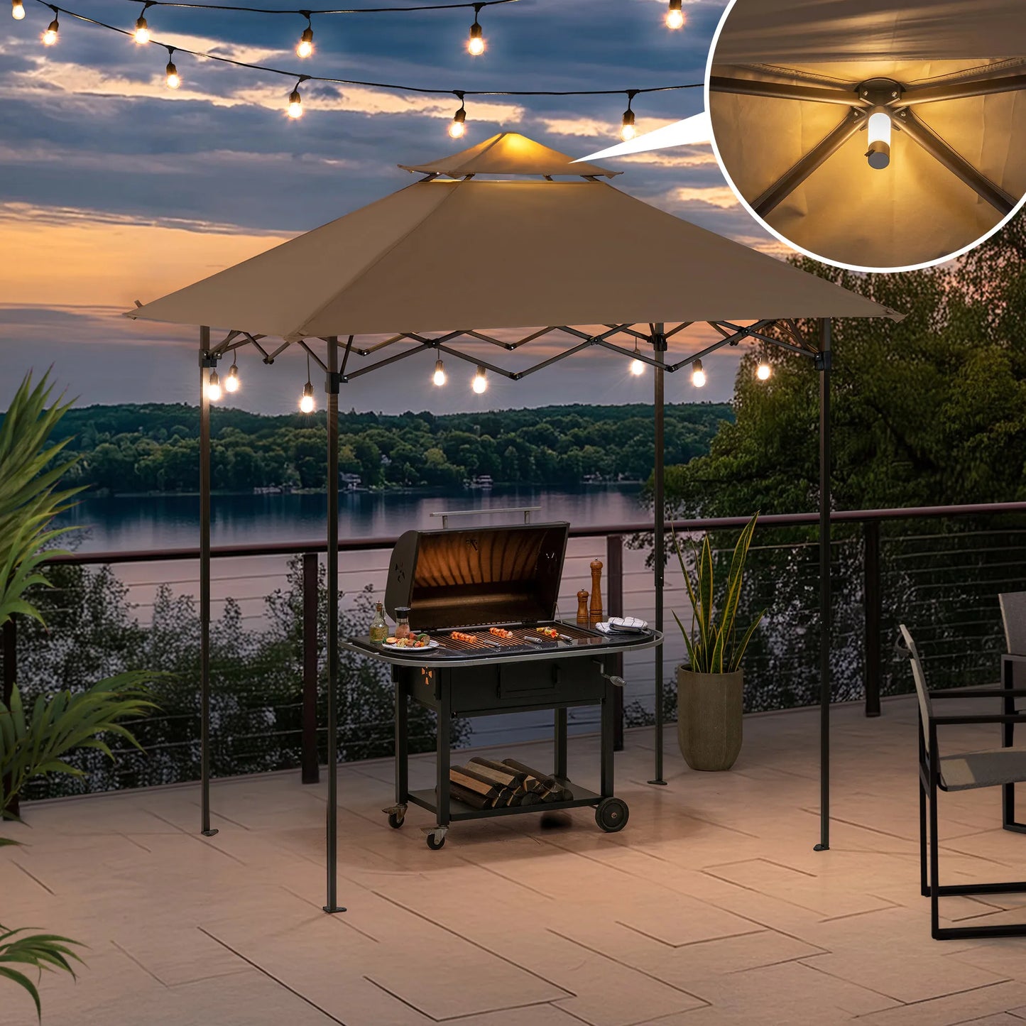 Nomad Portable Grill Station - Brown, 8x5