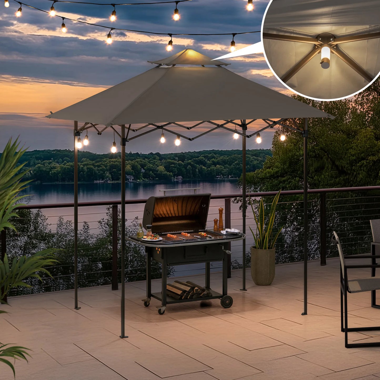 Nomad Portable Grill Station - Gray, 8x5