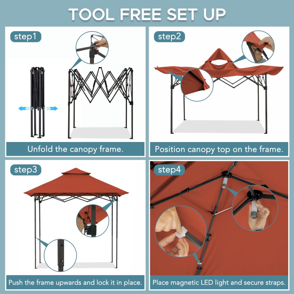 Nomad Portable Grill Station - Red, 8x5