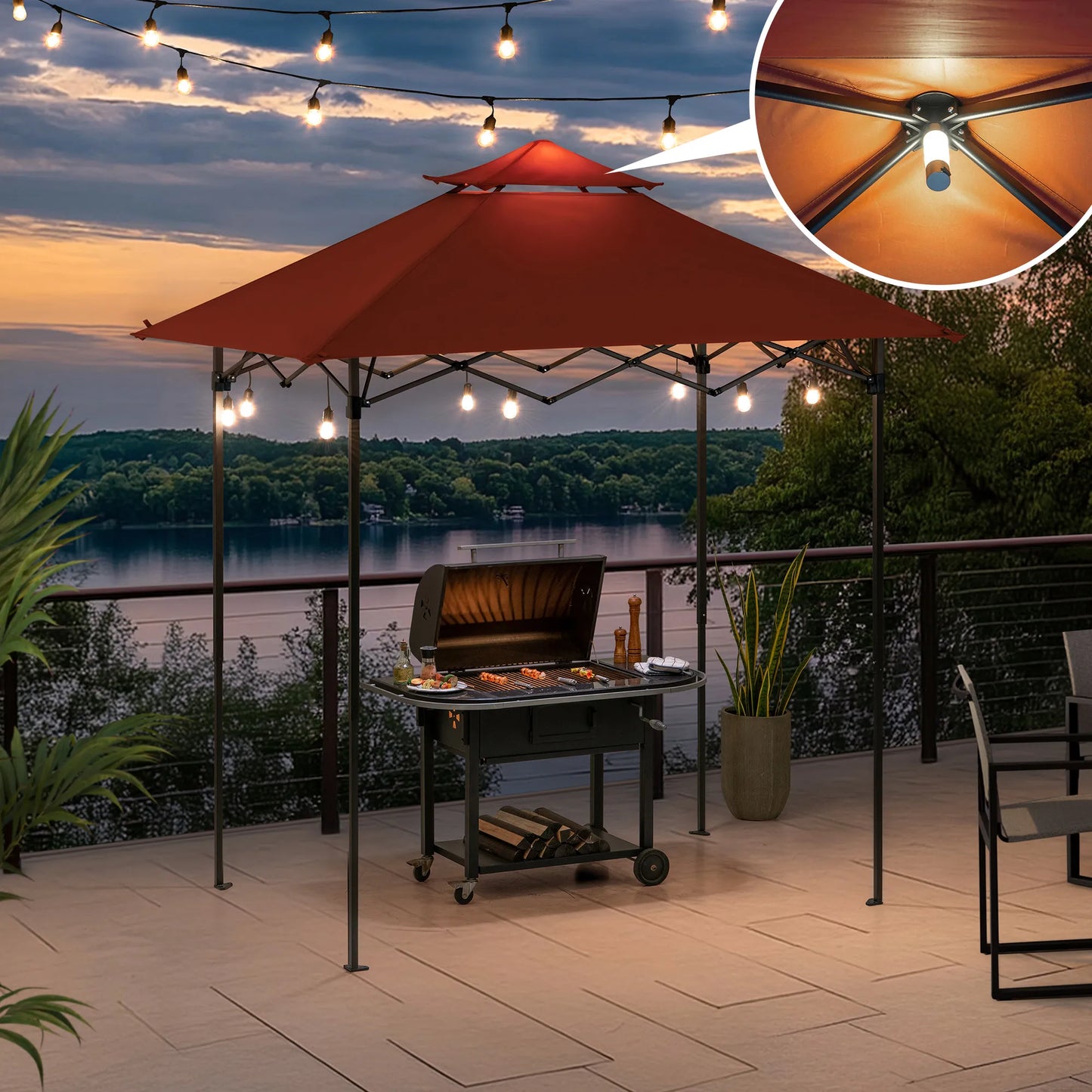 Nomad Portable Grill Station - Red, 8x5