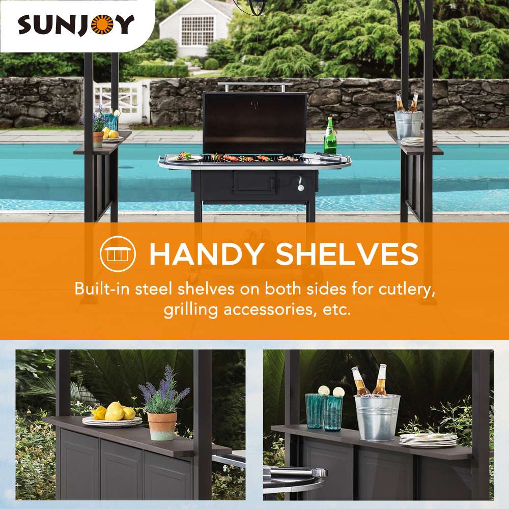 Hanscom Hardtop Grill Gazebo, 8x5