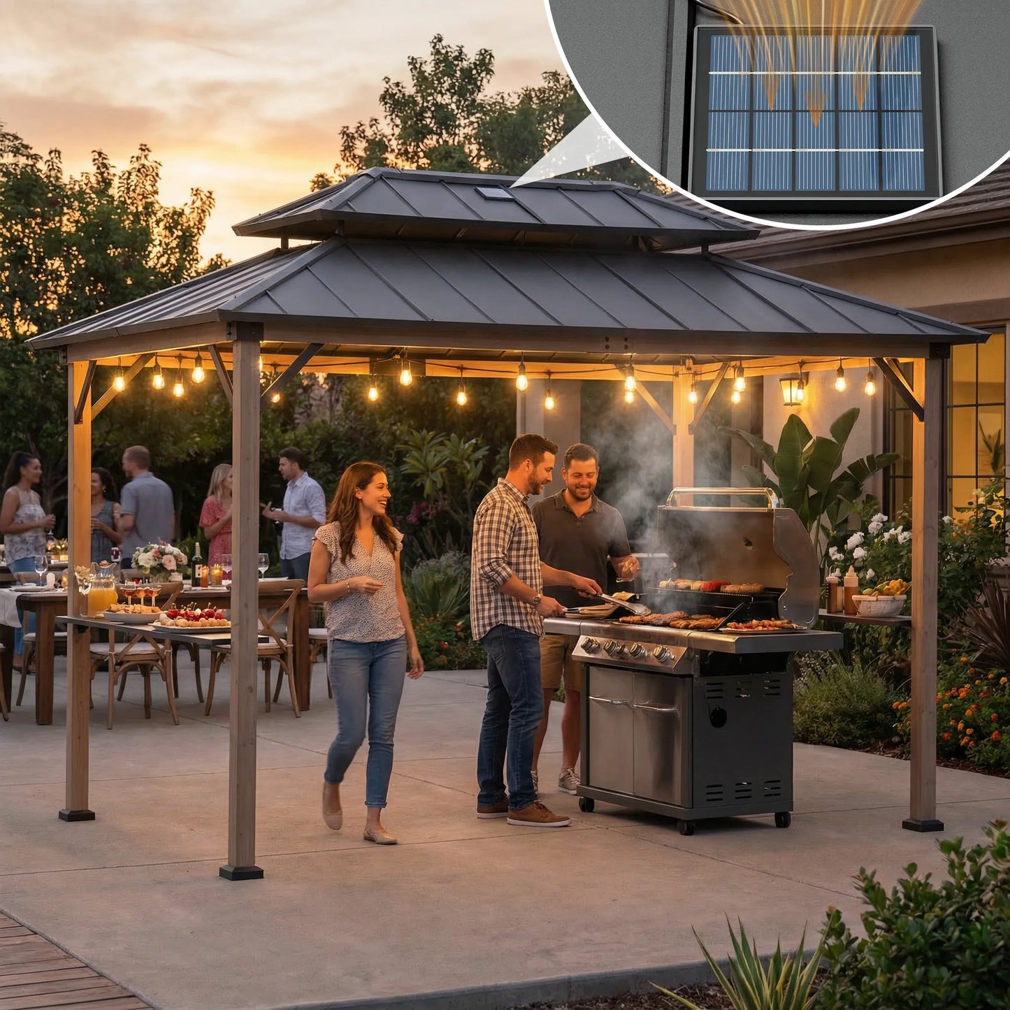Pro-Grill Timber Solar Station - Brown, 8x12