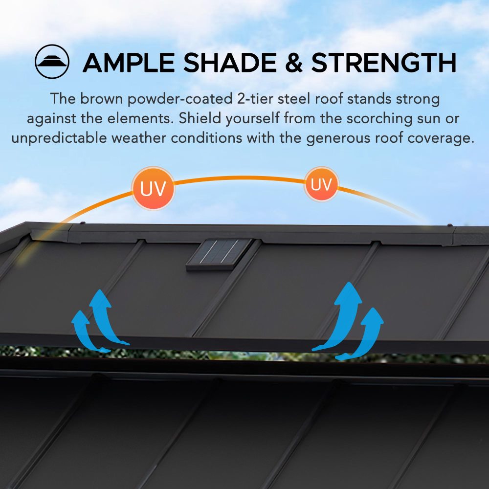 Pro-Grill Timber Solar Station - Brown, 8x12
