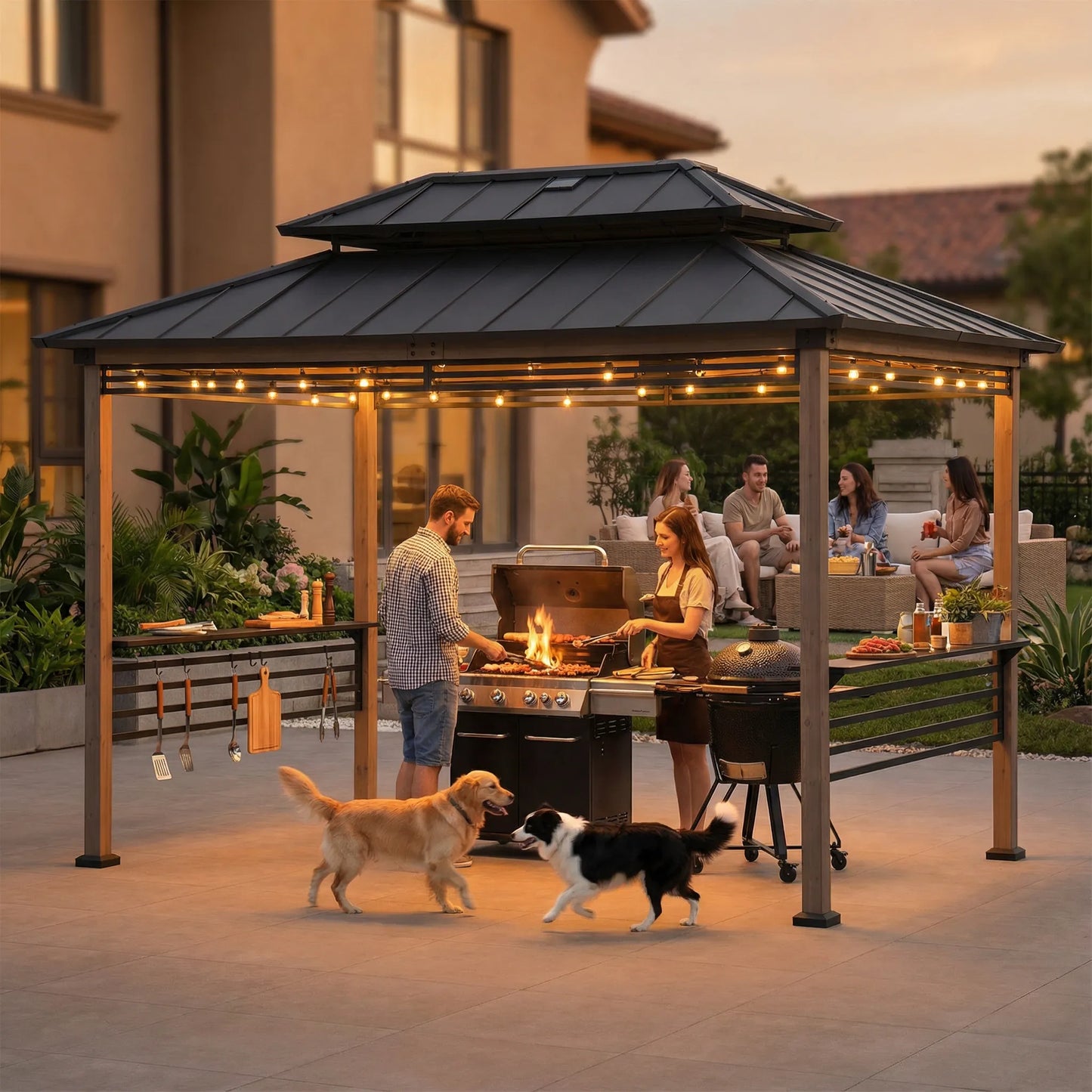 Pro-Grill Timber Fenced Solar Station, 8x12