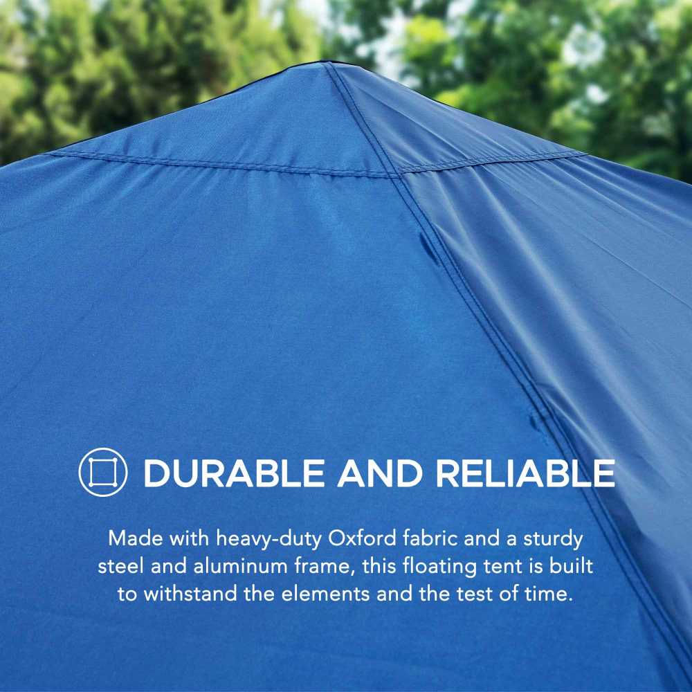 Aquasis Floating Pool Gazebo, 10×10 - Deep Navy