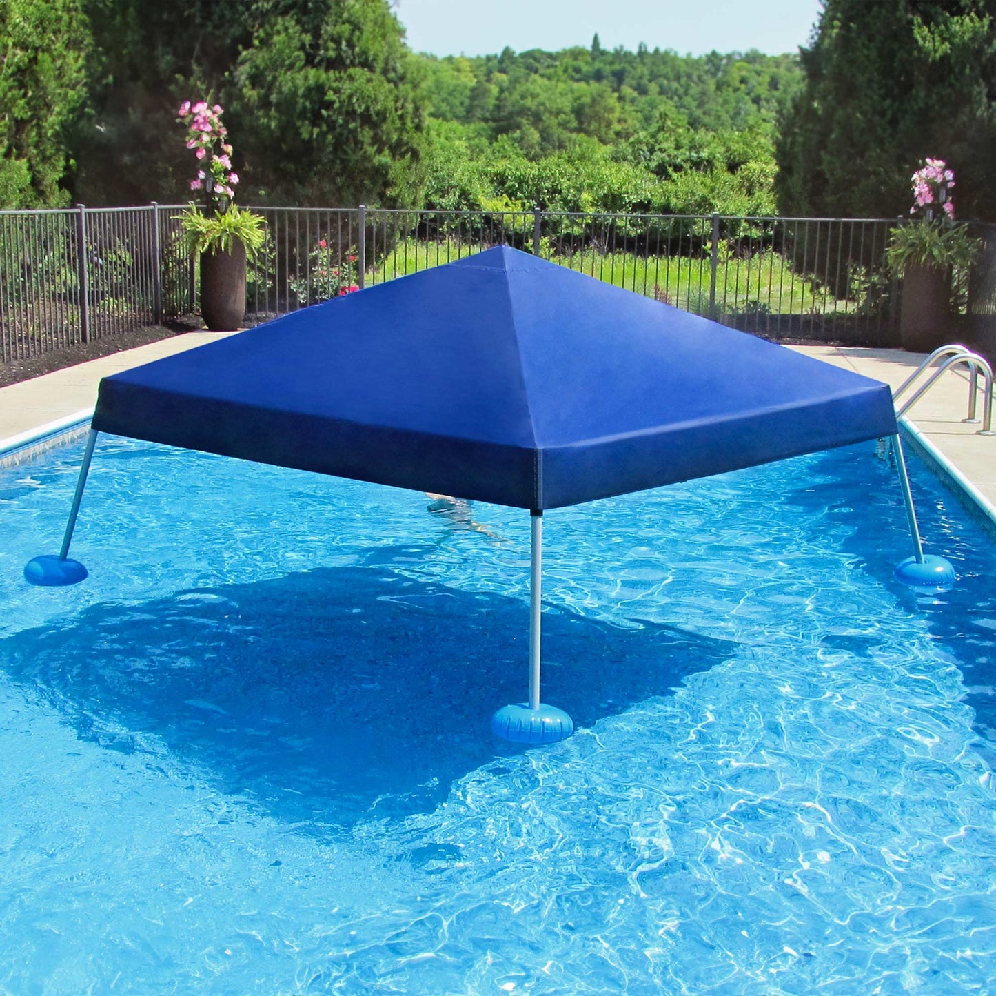 Aquasis Floating Pool Gazebo, 10×10 - Deep Navy