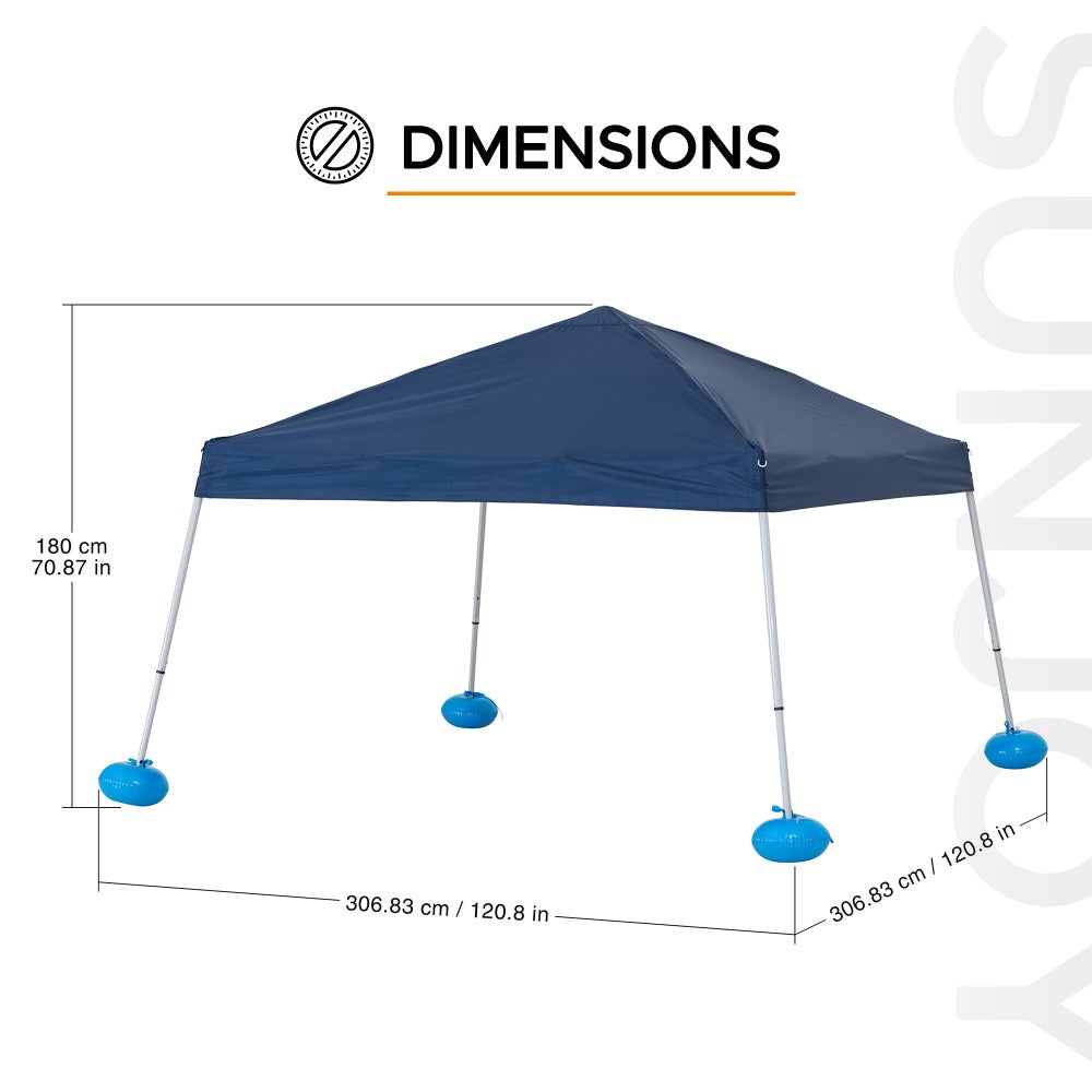 Aquasis Floating Pool Gazebo, 10×10 - Deep Navy