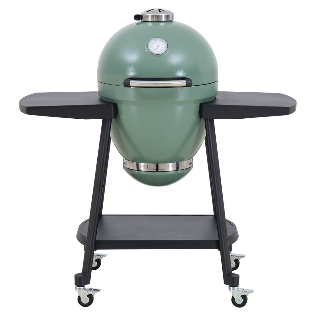 Pinnacle Egg-Shaped Charcoal Grill & Smoker 20" - Forest Green