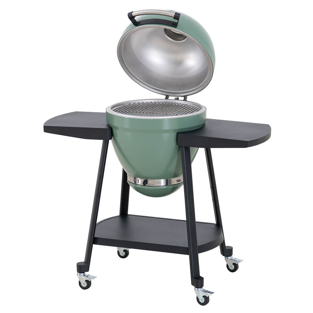 Pinnacle Egg-Shaped Charcoal Grill & Smoker 20" - Forest Green