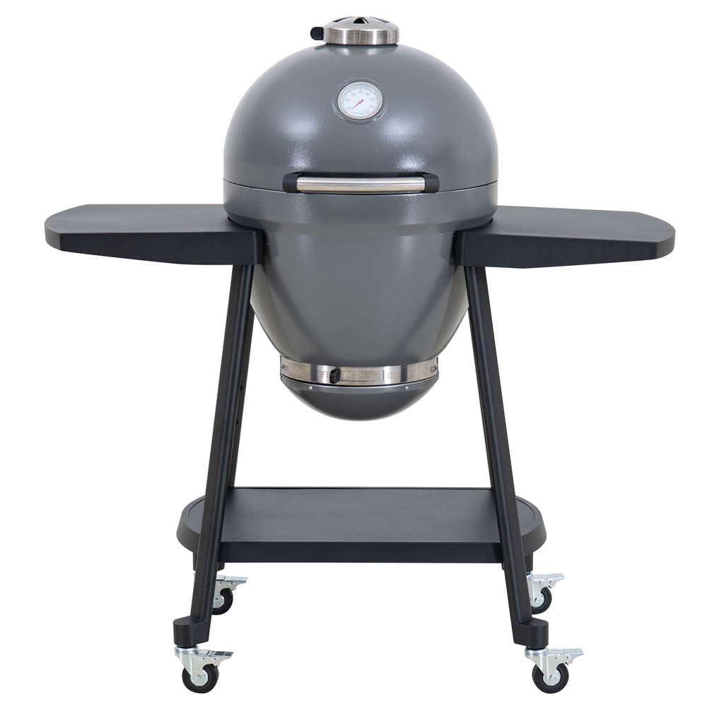 Pinnacle Egg-Shaped Charcoal Grill & Smoker 20" - Stone Gray