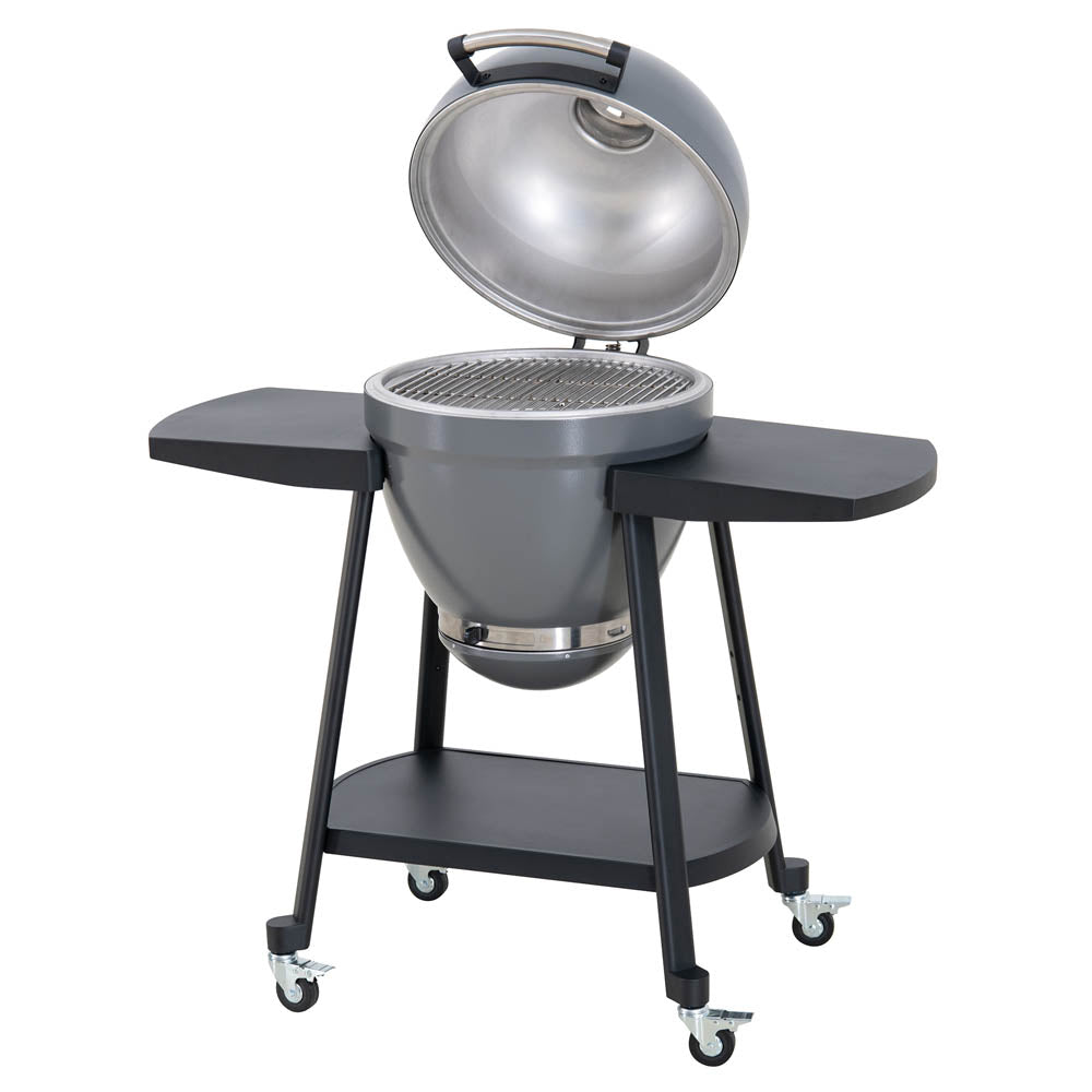Pinnacle Egg-Shaped Charcoal Grill & Smoker 20" - Stone Gray