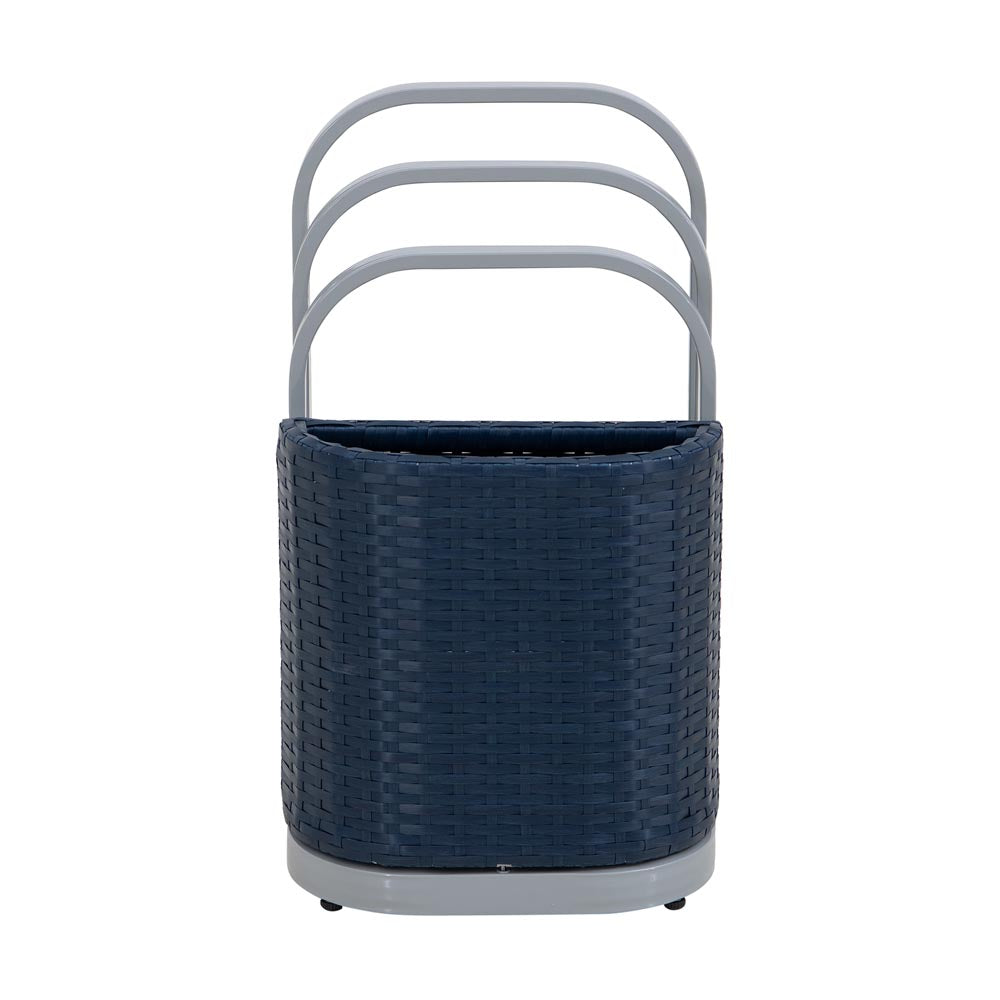 Rust-proof Aluminum Pool Float Storage Rack Organizer 16'' - Navy