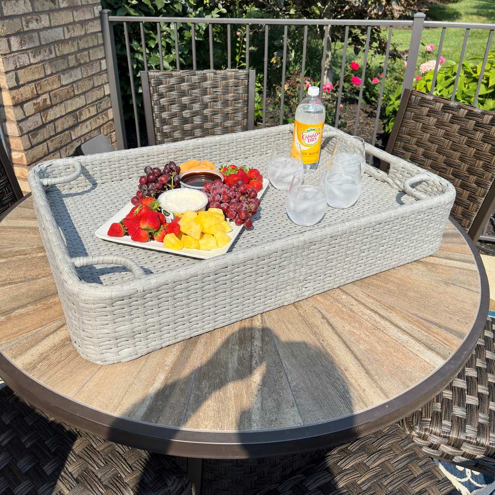Aquasis Floating Pool Service Tray 36" x 24" - Harbor Gray