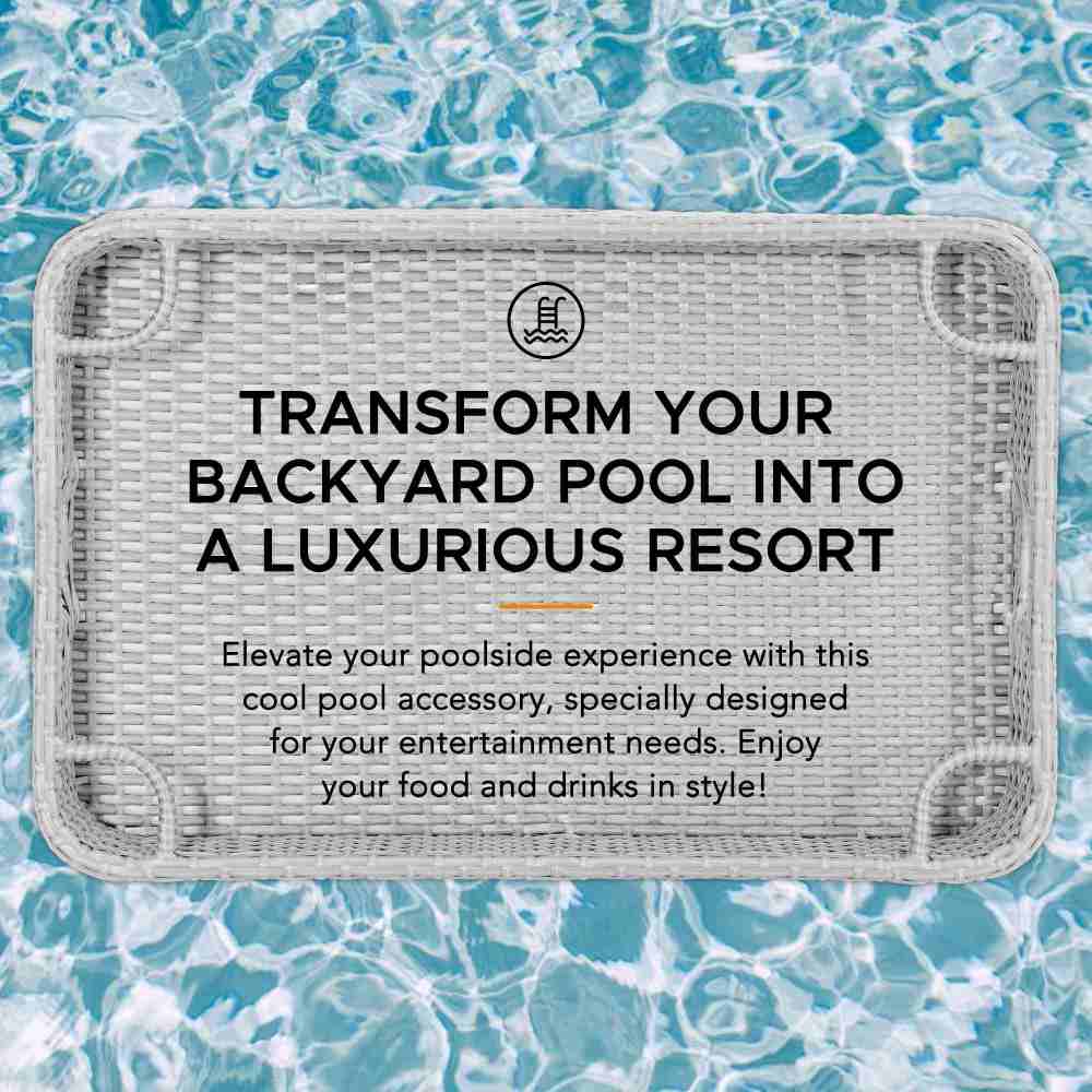Aquasis Floating Pool Service Tray 36" x 24" - Harbor Gray