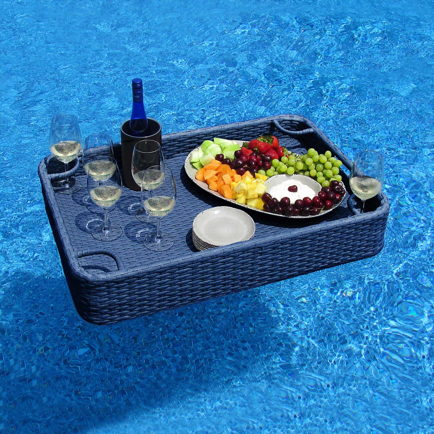 Aquasis Floating Pool Service Tray 36x24 - Deep Navy