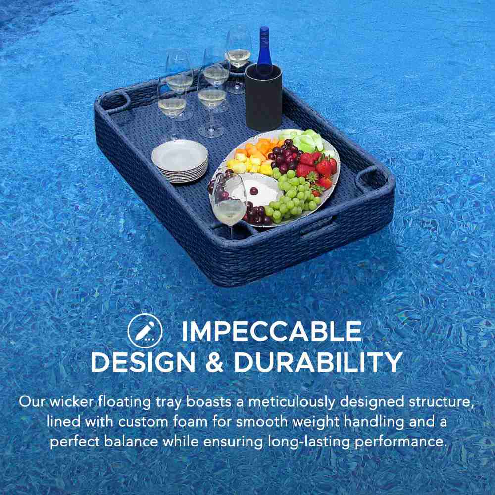 Aquasis Floating Pool Service Tray 36x24 - Deep Navy