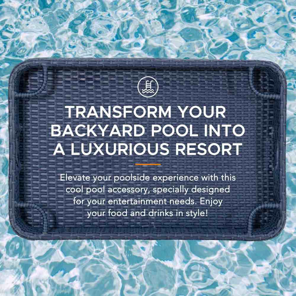 Aquasis Floating Pool Service Tray 36x24 - Deep Navy