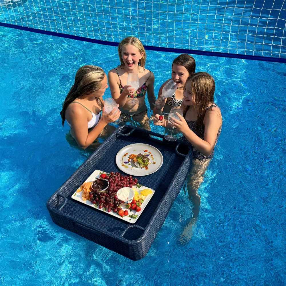 Aquasis Floating Pool Service Tray 36x24 - Deep Navy