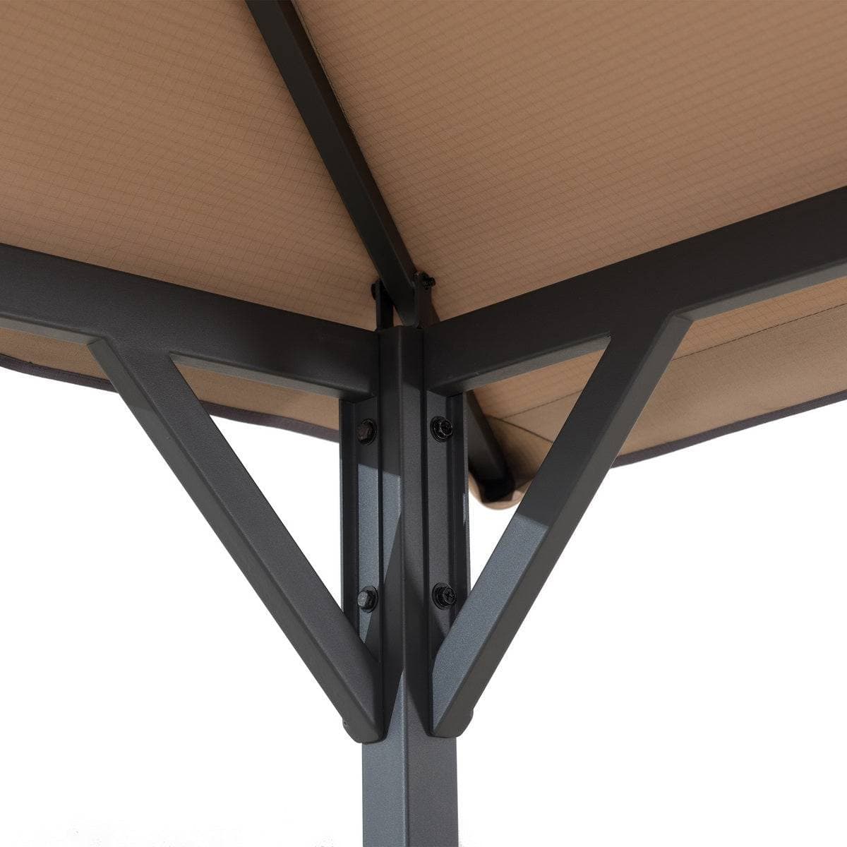 Classic Double-Roof Soft-Top Grill Station, 8x5