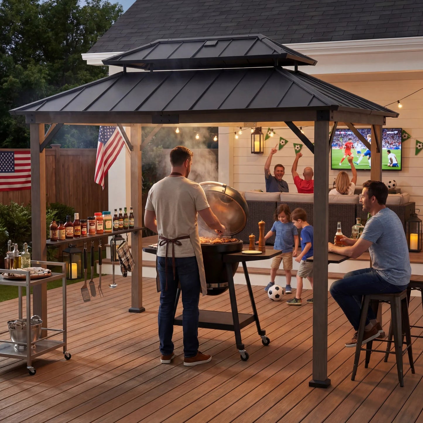 Pro-Grill Timber Solar Station - Black, 8x12