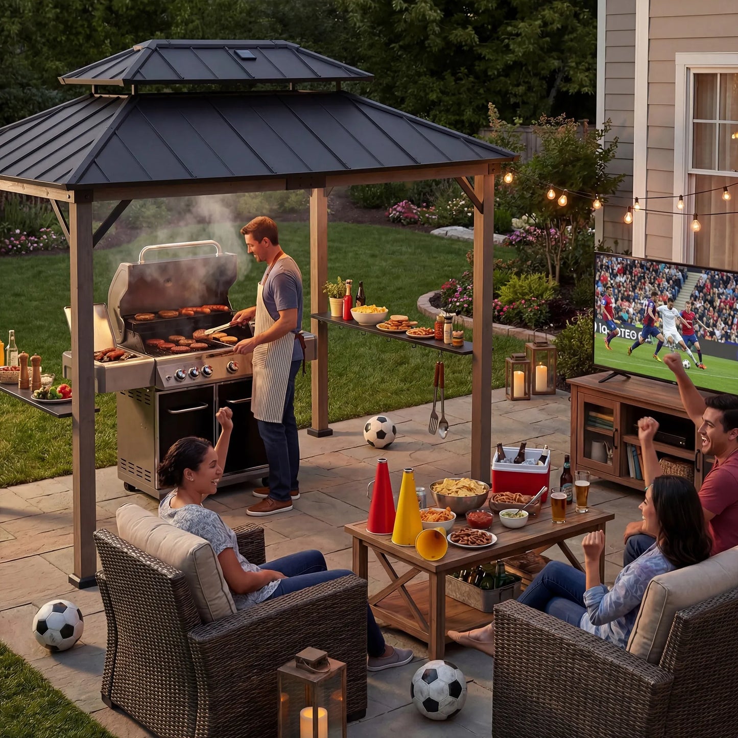 Pro-Grill Timber Solar Station - Black, 8x12