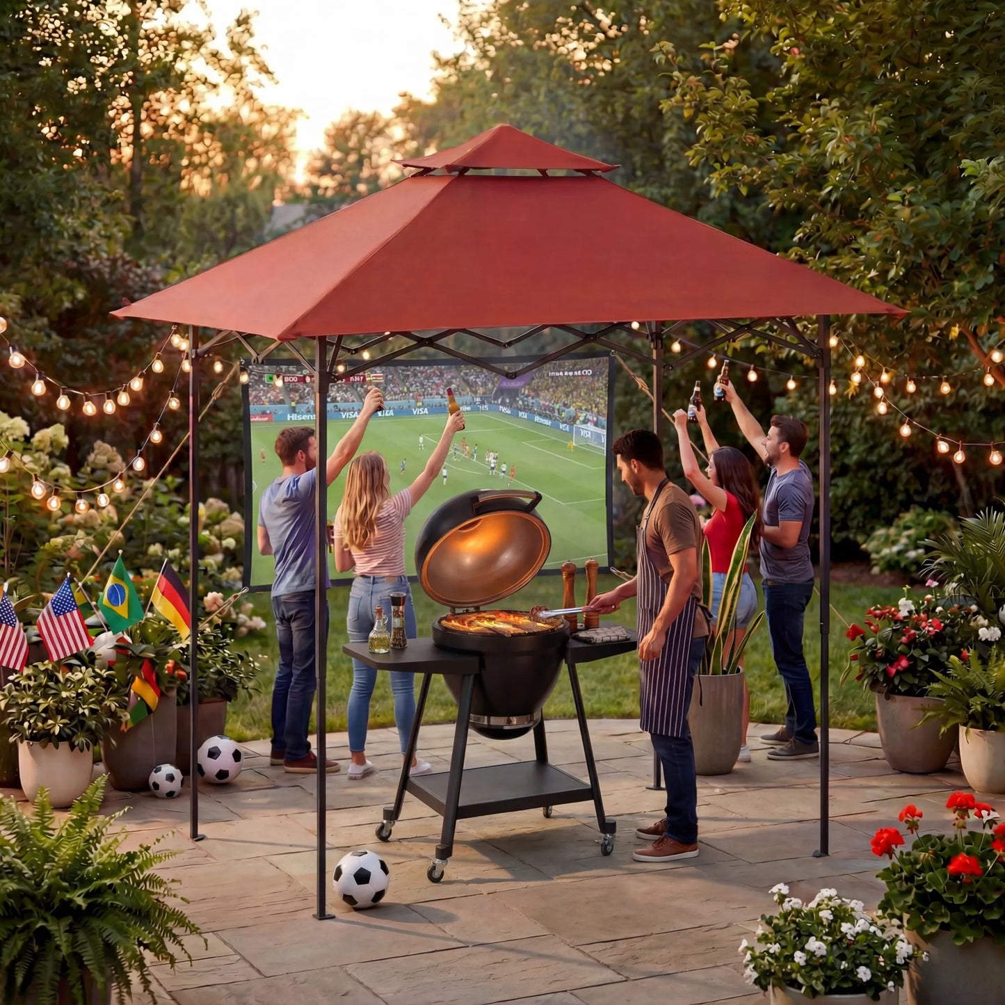 Nomad Portable Grill Station - Red, 8x5