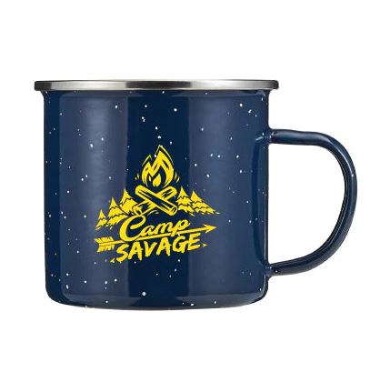 17oz Classic Blue Enamel Camp Mug