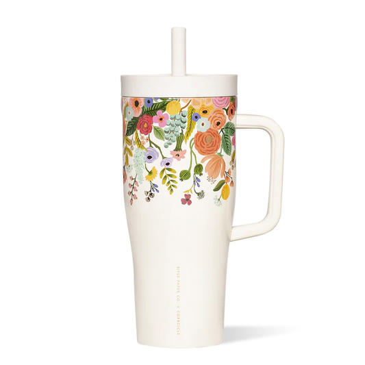 Rifle Paper Co. Leakproof Cruiser – Insulated Tumbler with Handle