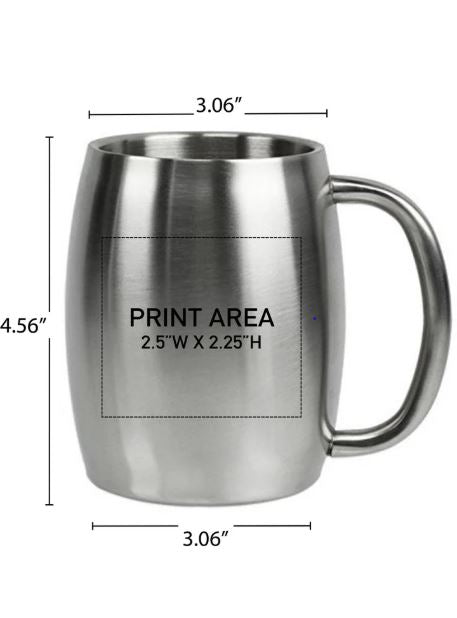 ThermaHold 14 oz Insulated Steel Mug