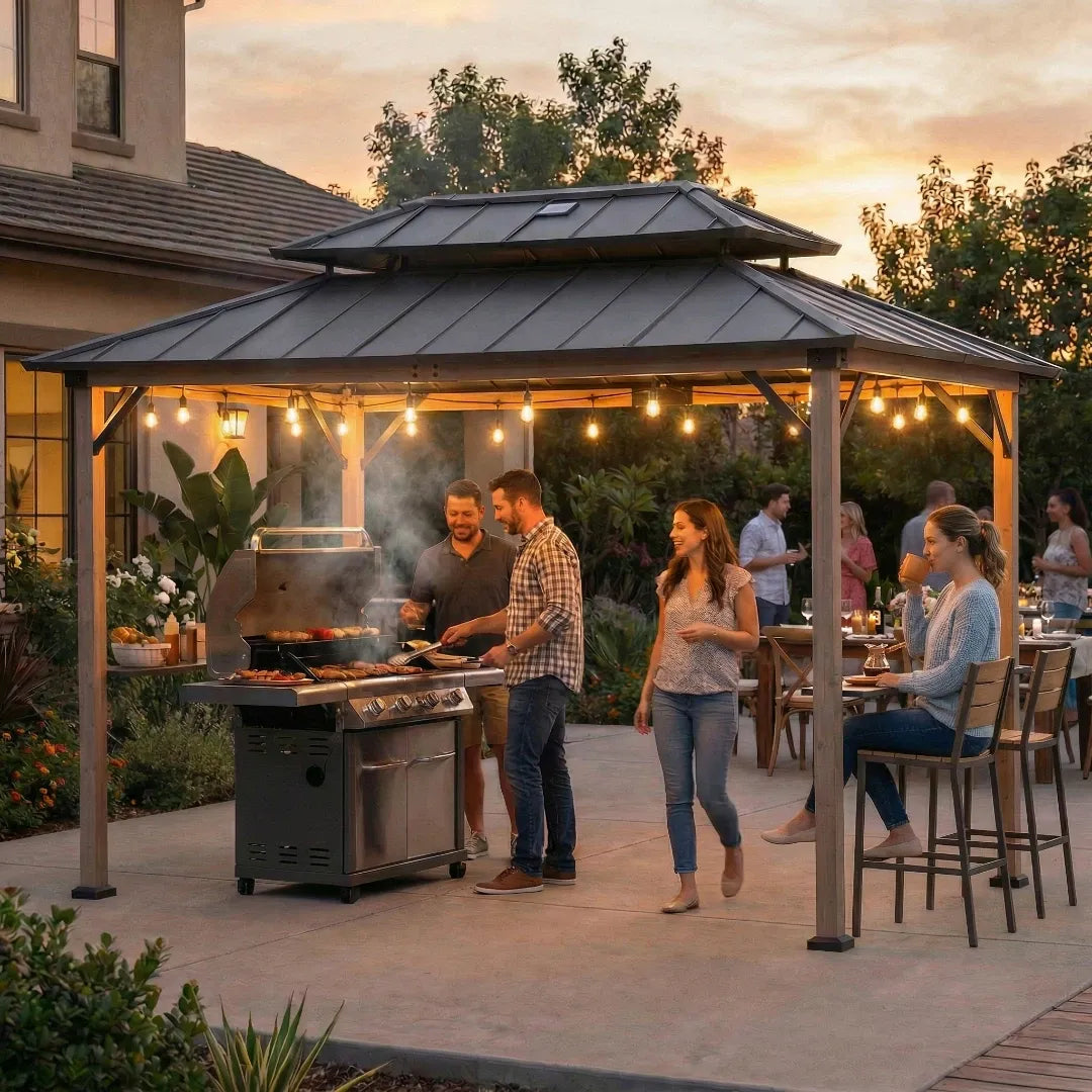 Pro-Grill Timber Solar Station - Brown, 8x12