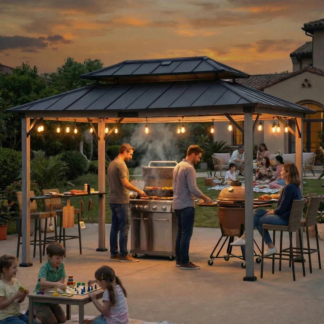 Pro-Grill Timber Solar Station - Black, 8x12