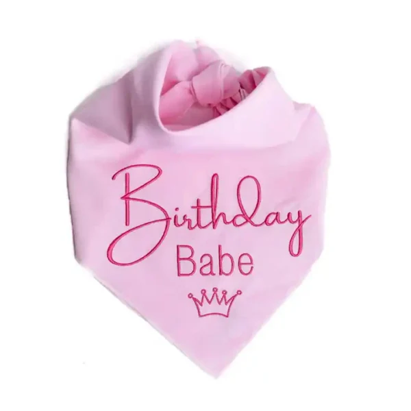 Birthday Babe Dog Bandana - Image 2