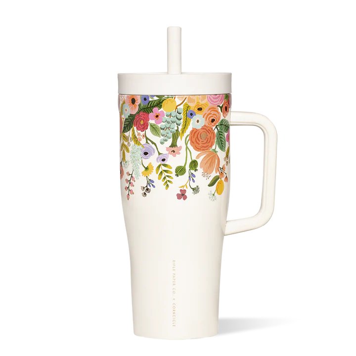 Rifle Paper Co. Leakproof Cruiser – Insulated Tumbler with Handle