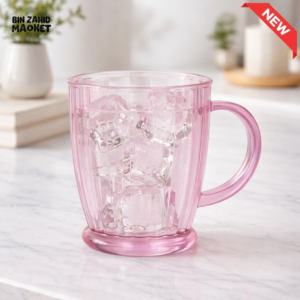 DECENT PINK MUG WITH HANDLE