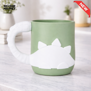 Ceramic Mug with Dinosaur Design