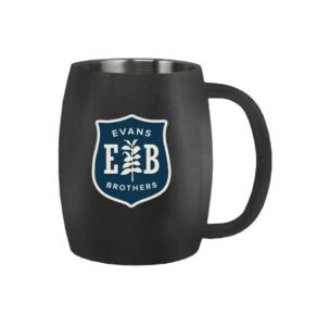 14oz Double Wall Stainless Steel Mug – Matte Black