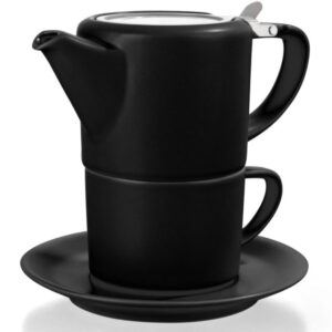 Tea for One – Black Ceramic Set